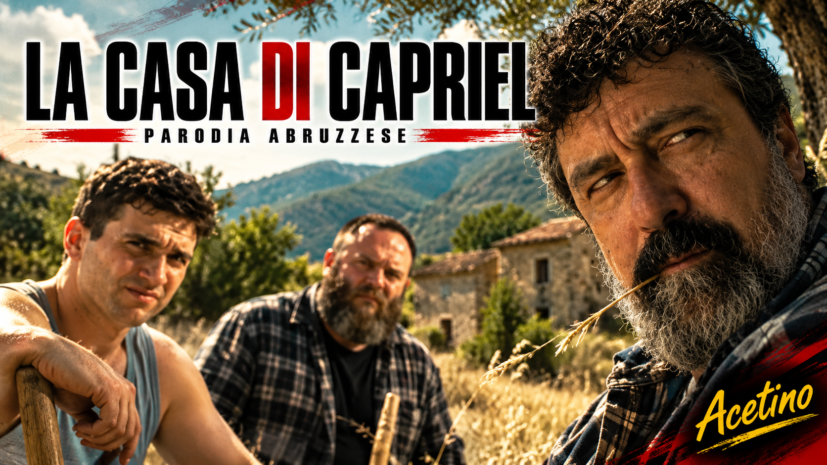 La casa di Capriel, copertina della parodia in abruzzese