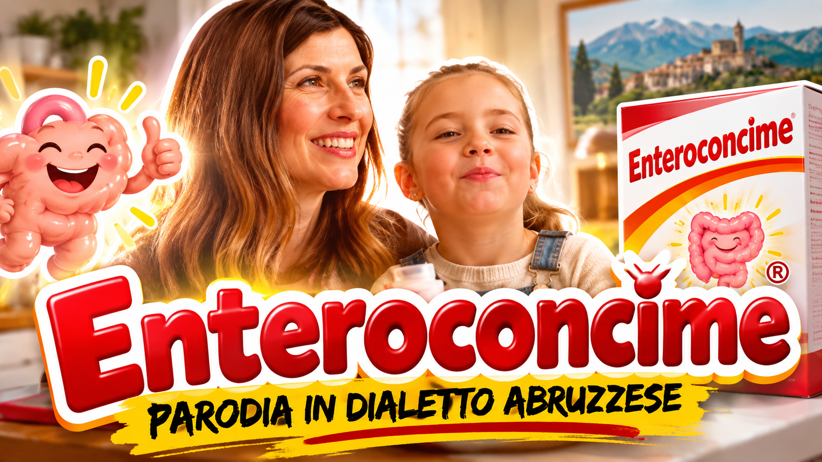 Enteroconcime, parodia pubblicitaria in dialetto abruzzese